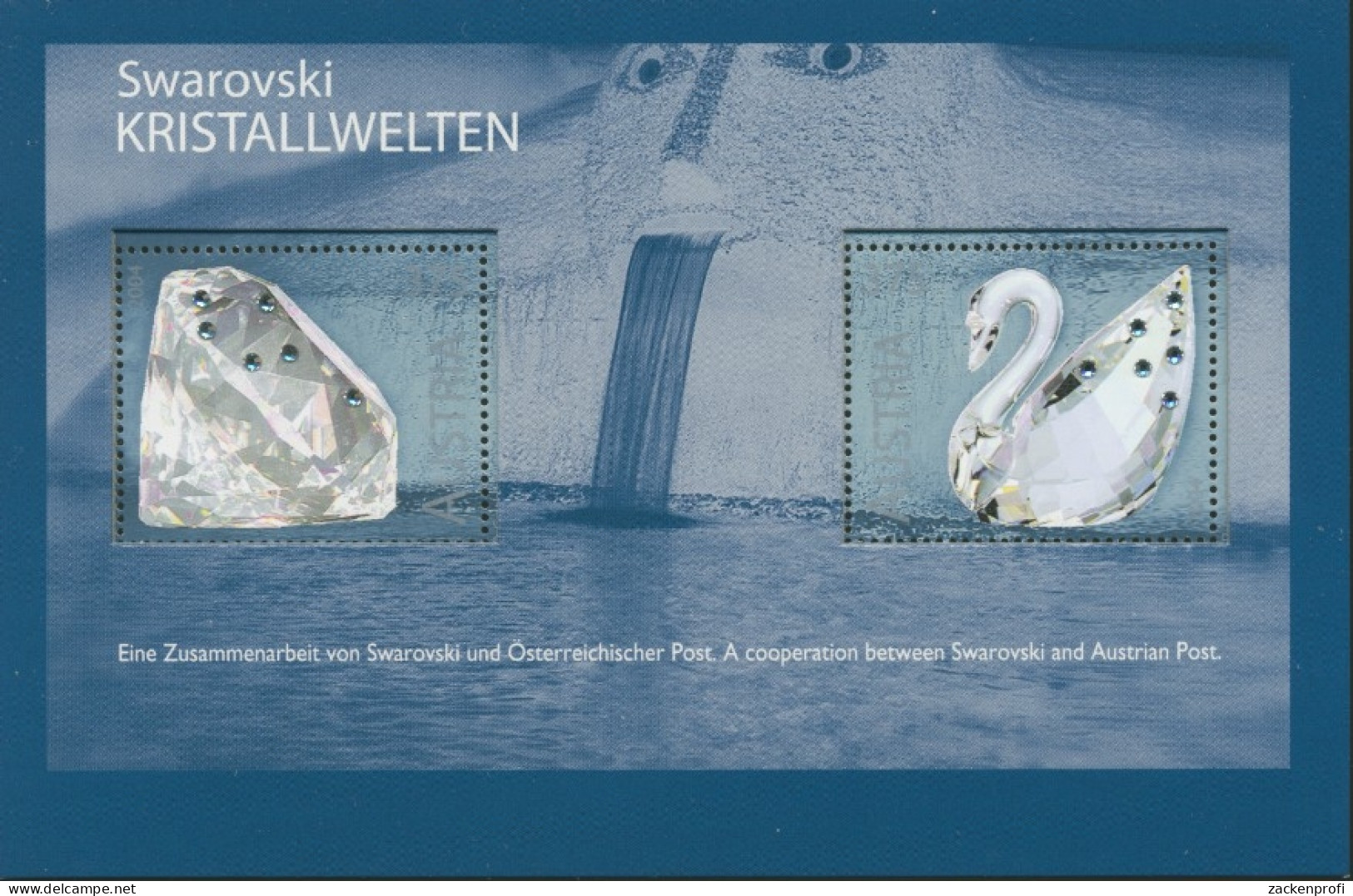 Österreich 2004 Glaskunstausstellung Swarowski Block 25 Postfrisch (C16502) - Blocs & Hojas