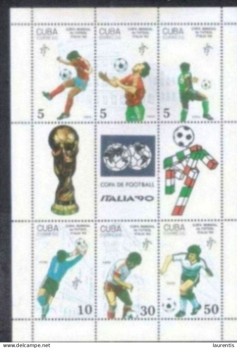 29623   Soccer - Football - Italia 90 Cup - Minisheet - MNH - Cb - 1,95 - 1990 – Italie