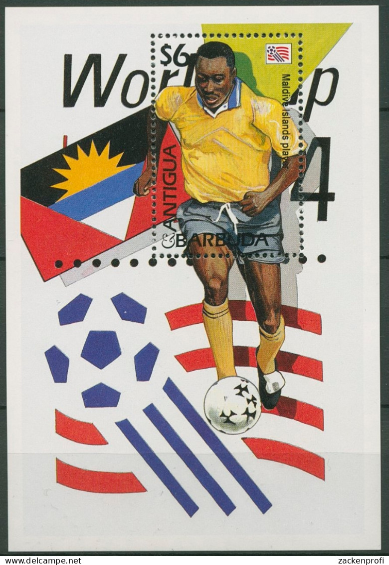 Antigua Und Barbuda 1994 Fußball- WM USA Block 305 Postfrisch (C94145) - Antigua Et Barbuda (1981-...)
