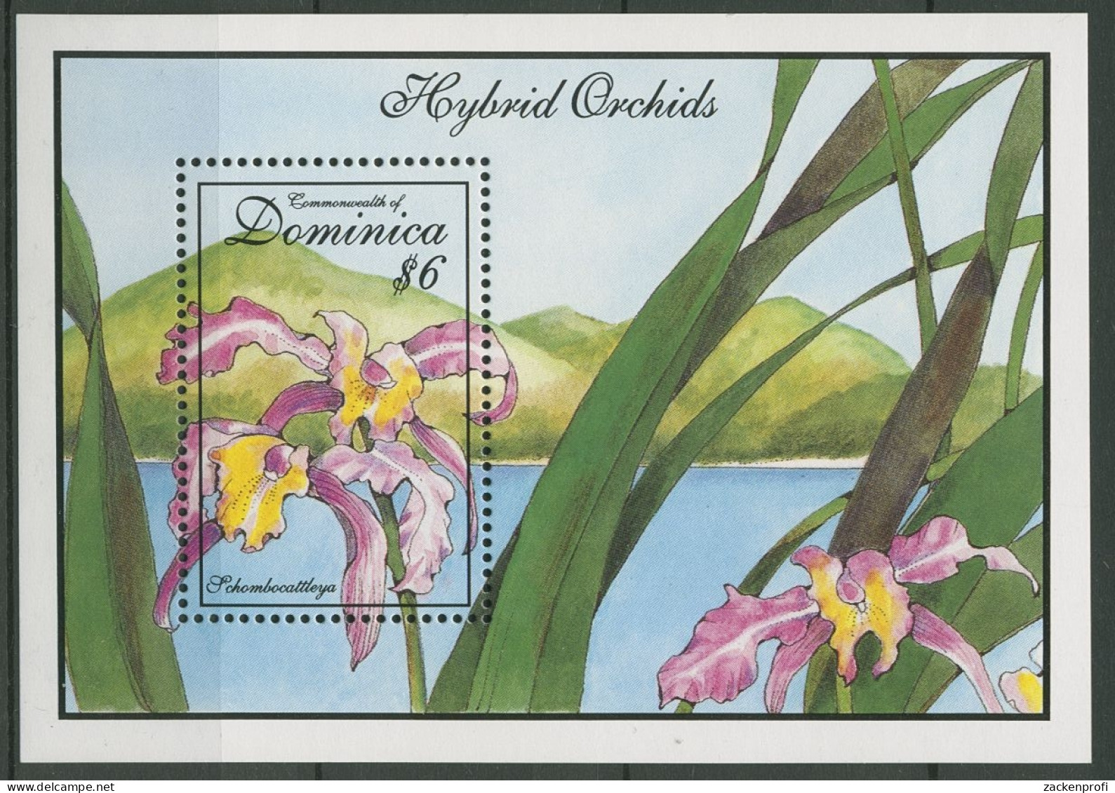 Dominica 1994 Blumen Orchideen Block 258 Postfrisch (C94264) - Dominique (1978-...)