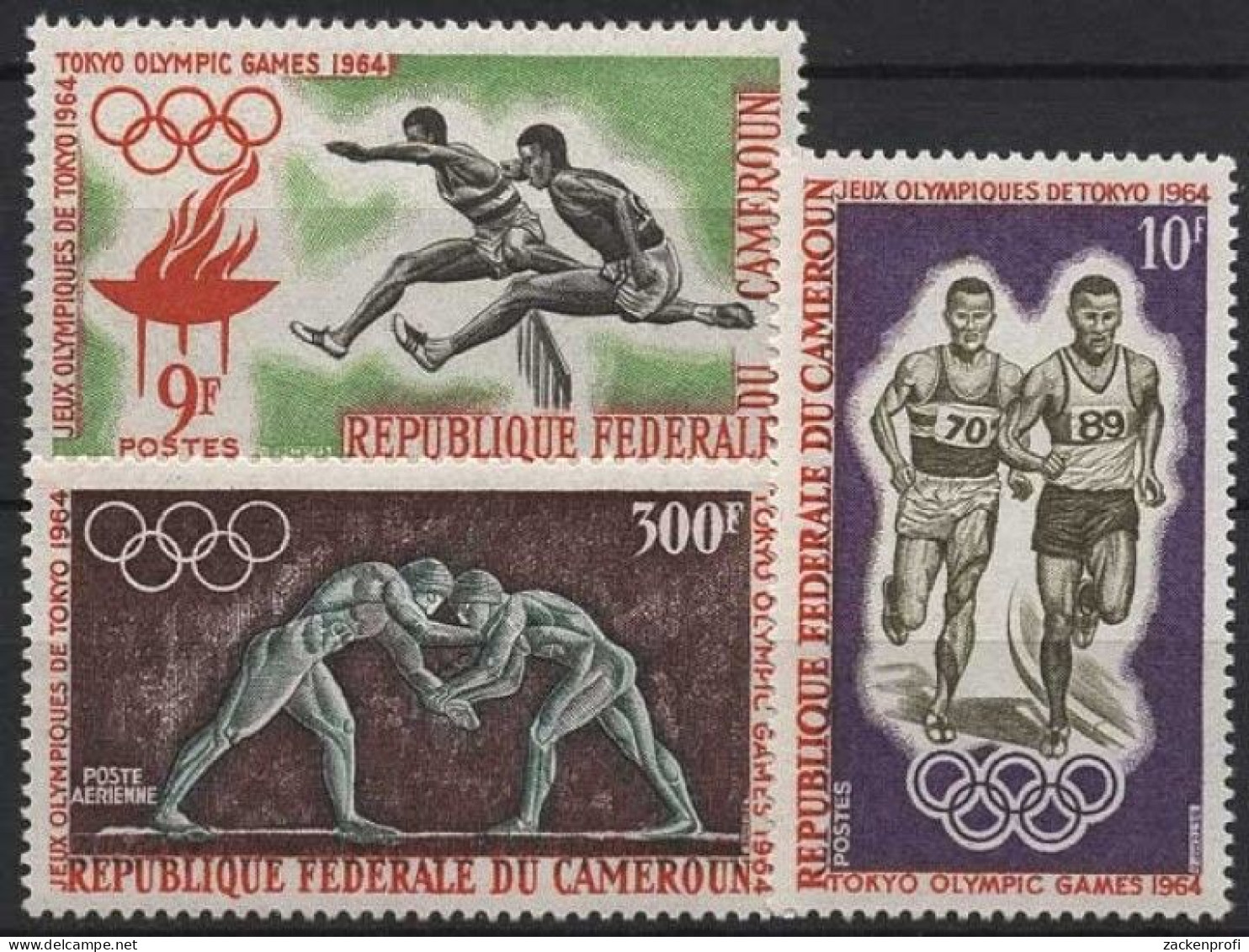 Kamerun 1964 Olympische Sommerspiele In Tokio 410/12 Postfrisch - Cameroun (1960-...)