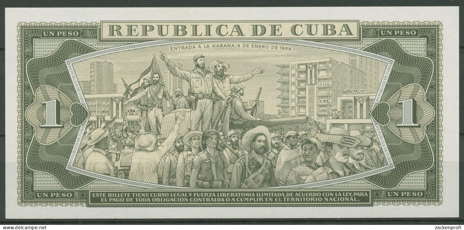 Kuba 1 Peso 1985, KM 102 B Kassenfrisch (K442) - Cuba