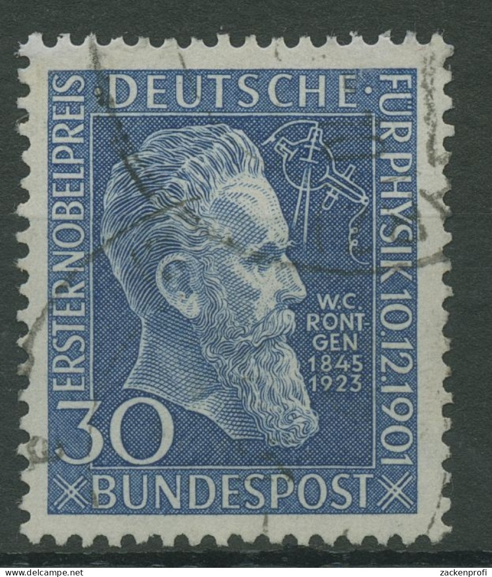 Bund 1951 Nobelpreis Für Wilhelm Röntgen 147 Gestempelt (R19452) - Gebraucht