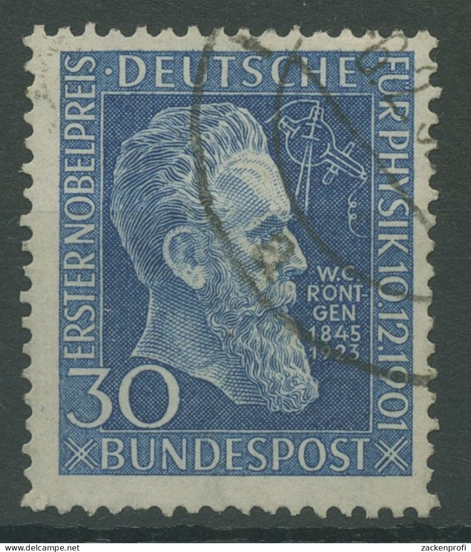 Bund 1951 Nobelpreis Für Wilhelm Röntgen 147 Gestempelt, Zahnfehler (R19453) - Used Stamps