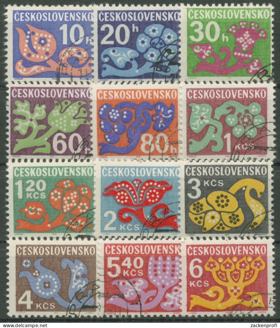 Tschechoslowakei Portomarken 1971 Ornamente P 92/03 X Gestempelt - Timbres-taxe