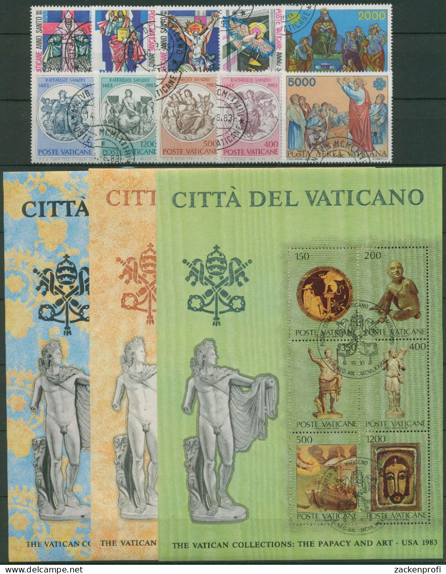 Vatikan 1983 Jahrgang Komplett (816/43, Block 5/7), Gestempelt (SG61620) - Années Complètes