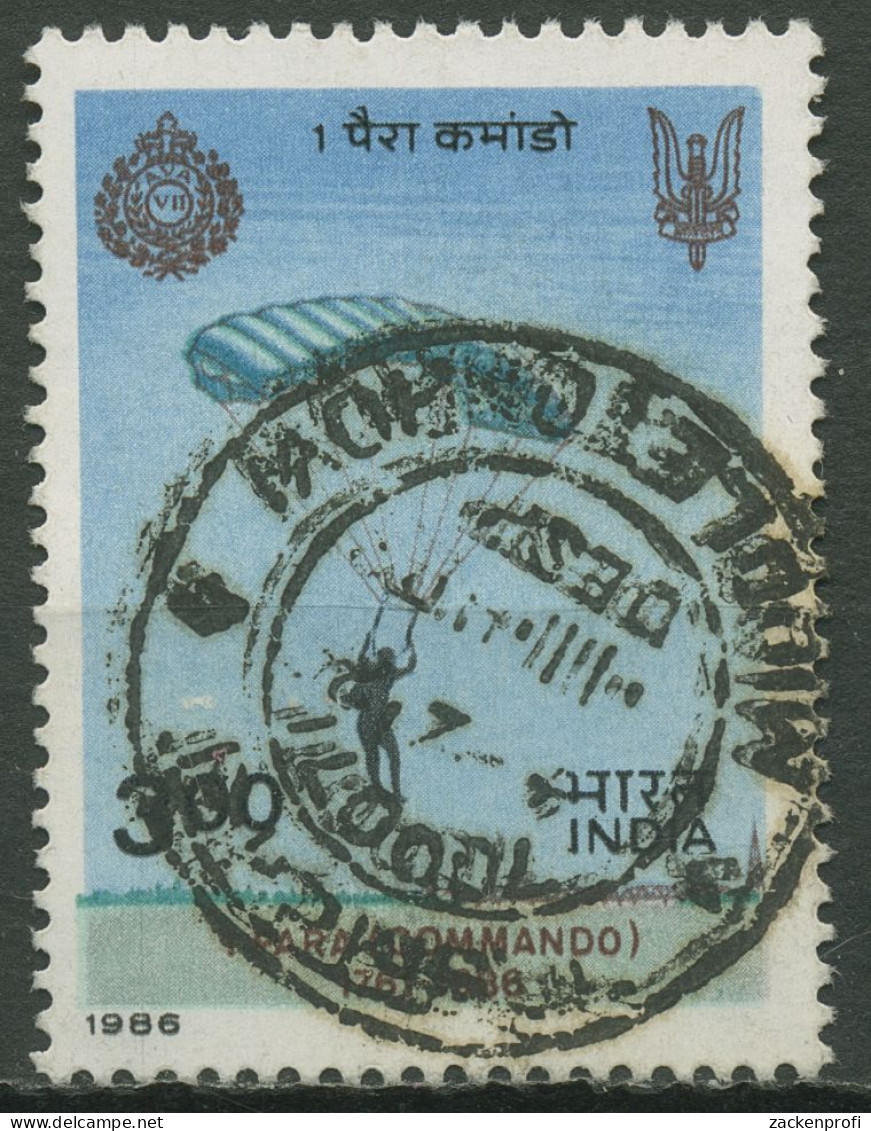 Indien 1986 Fallschirmspringer-Bataillon 1064 Gestempelt - Used Stamps