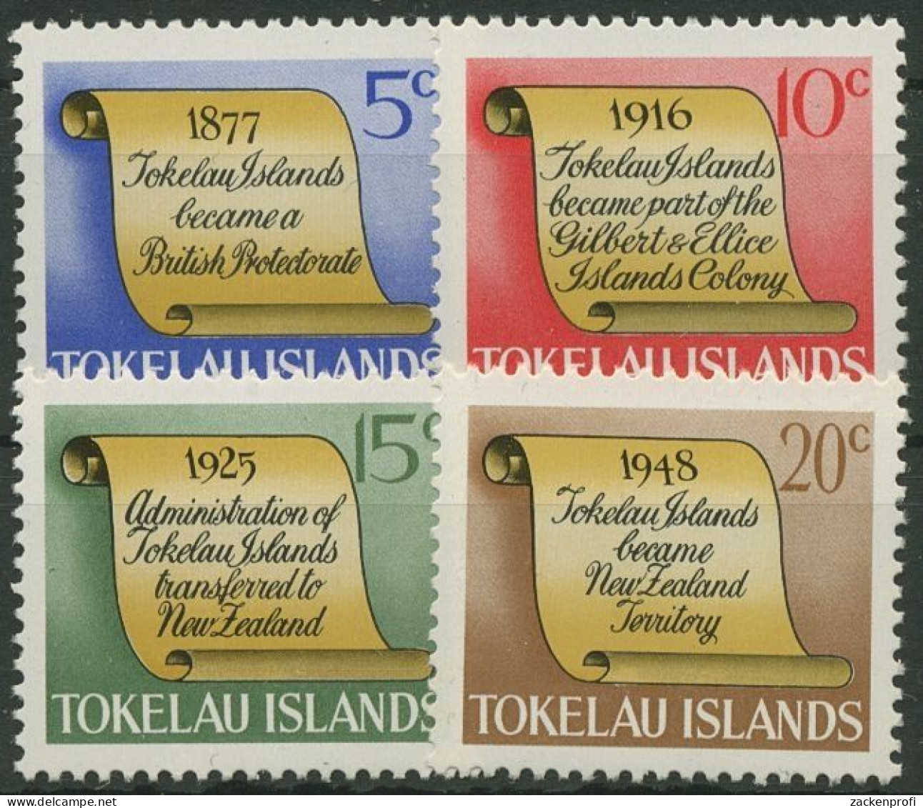 Tokelau 1969 Historische Ereignisse Der Inselgruppe 9/12 Postfrisch - Tokelau