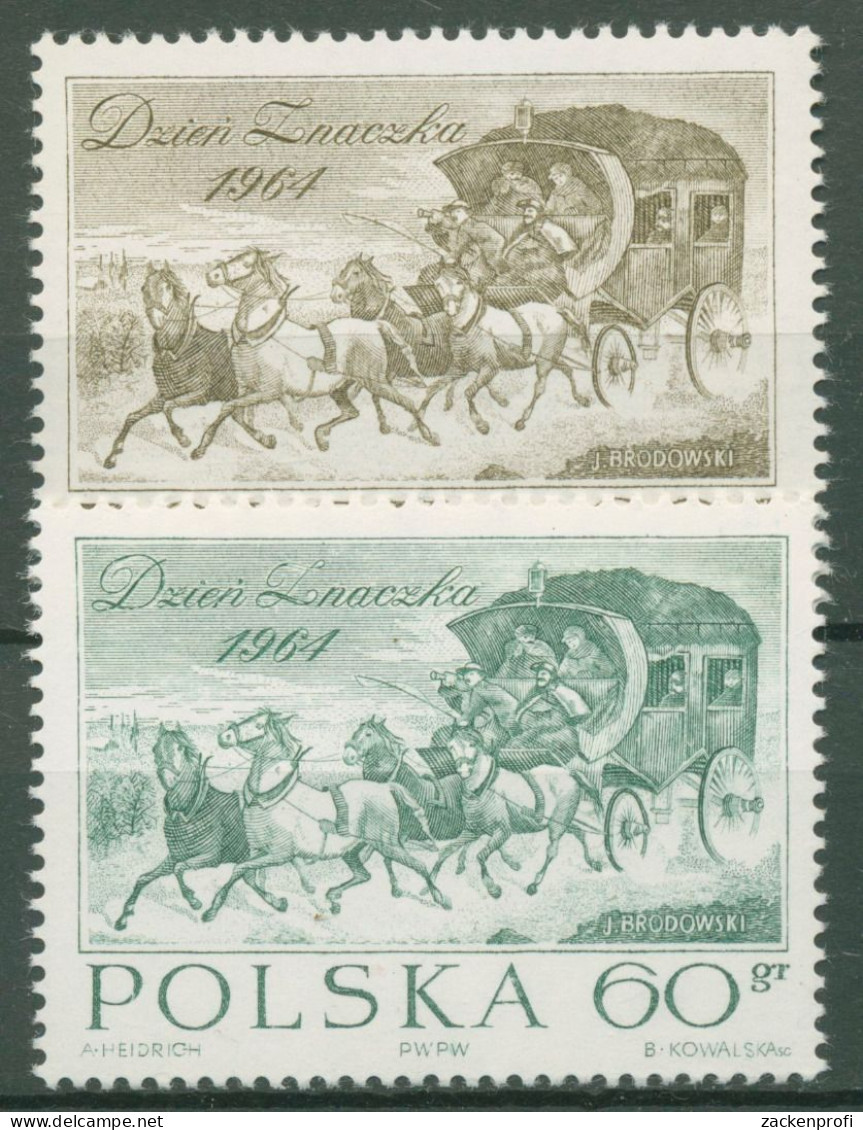 Polen 1964 Tag Der Briefmarke Postkutsche 1530/31 Postfrisch - Unused Stamps