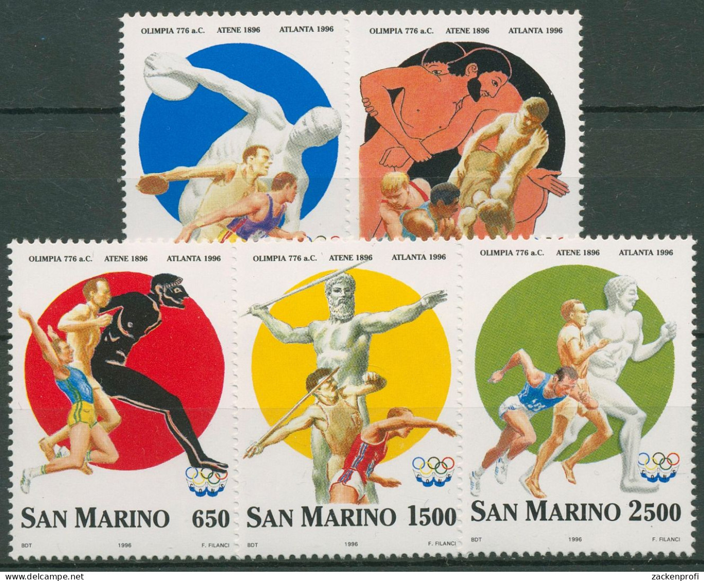 San Marino 1996 Olympische Spiele Der Neuzeit 1640/44 Postfrisch - Ungebraucht