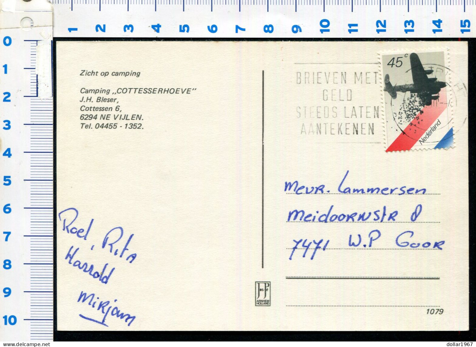 Camping: Cottesserhoeve , Cottessen 6 Vijlen  -  Used 2 Scans For Condition.(Originalscan !!) - Vaals