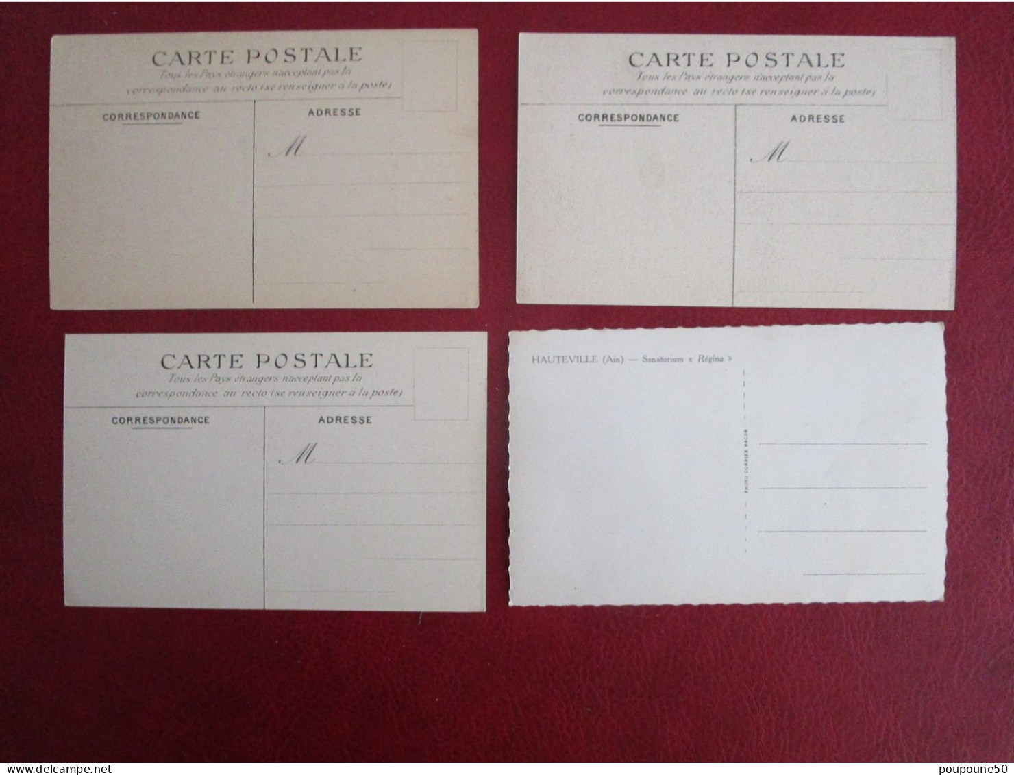 CPA 01 Ain  HAUTEVILLE LOMPNES  -  Lot De 4 Cartes Postales Anciennes - Hauteville-Lompnes