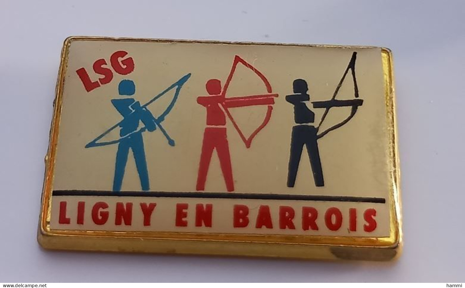 N334 Pin's Tir à L'arc Club Légion Saint Georges LSG Ligny En Barrois Meuse Achat Immédiat - Tir à L'Arc