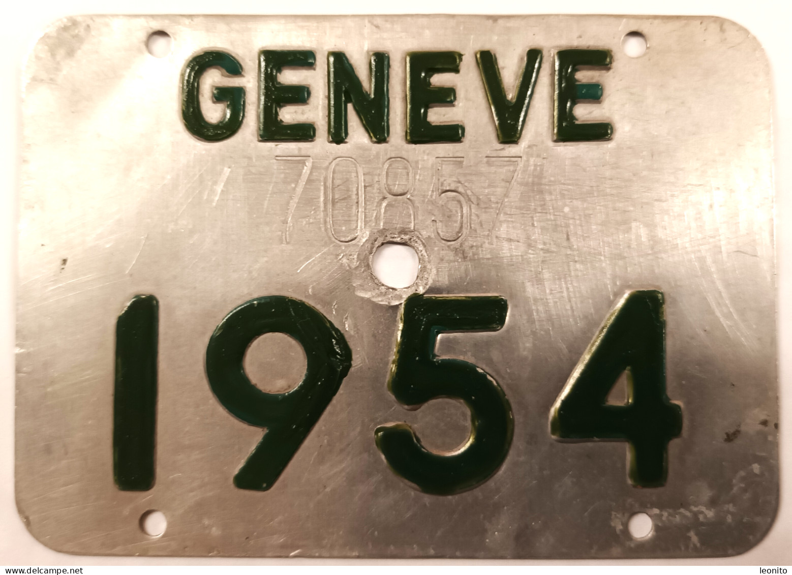 Velonummer Genf Genève GE 54 - Targhe Di Immatricolazione