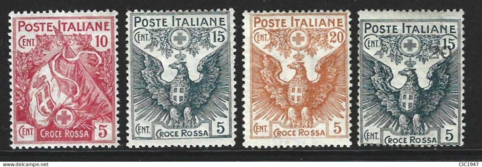 Regno 1915 Nuova MNH**con Varietà Soprastampa Evanescente (n°104f ) - Ungebraucht