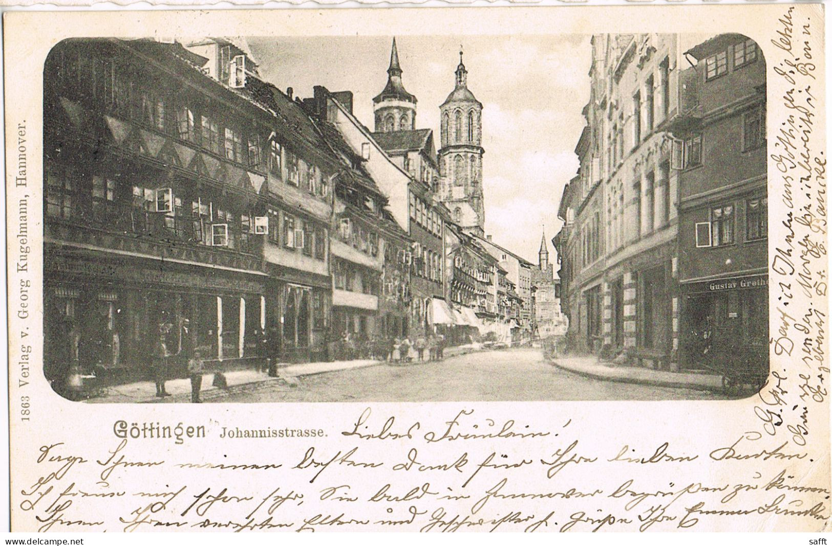 AK Göttingen, Johannisstraße 1901 - Goettingen