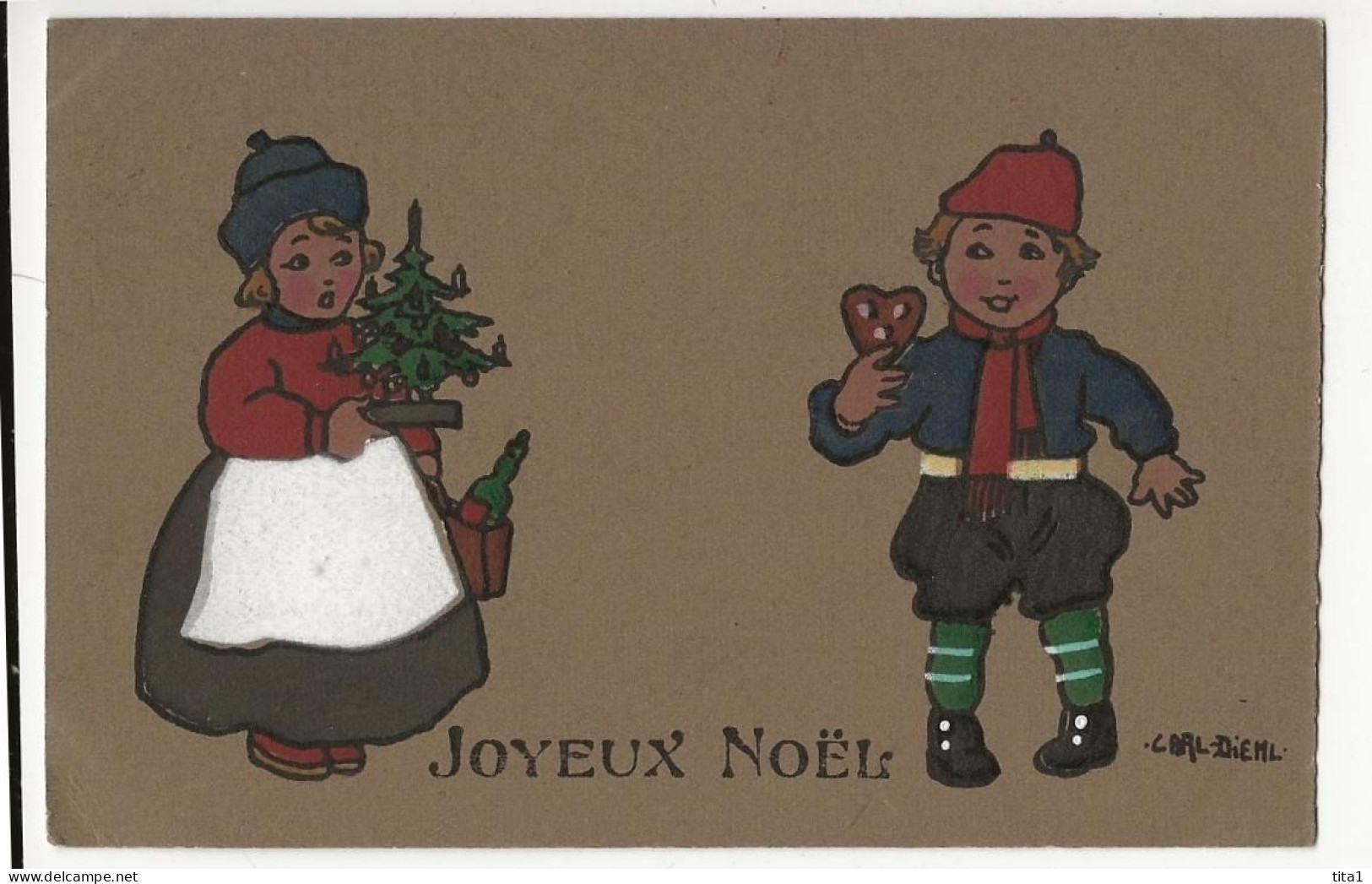 1400- Enfants - Joyeux Noël - Carl Diehl - Diehl, Carl