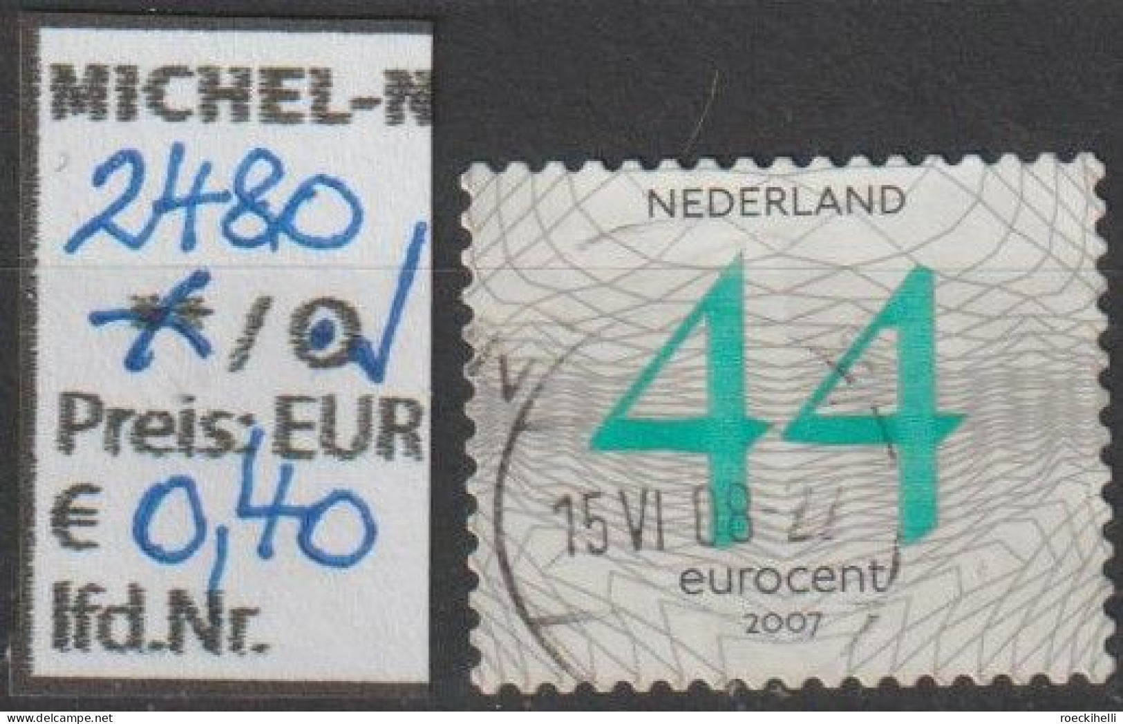 2006 - NIEDERLANDE - FM/DM "..... Für Standardbriefe" 0,44 € Mehrf. - S.Scan  (2480o Nl) - Oblitérés