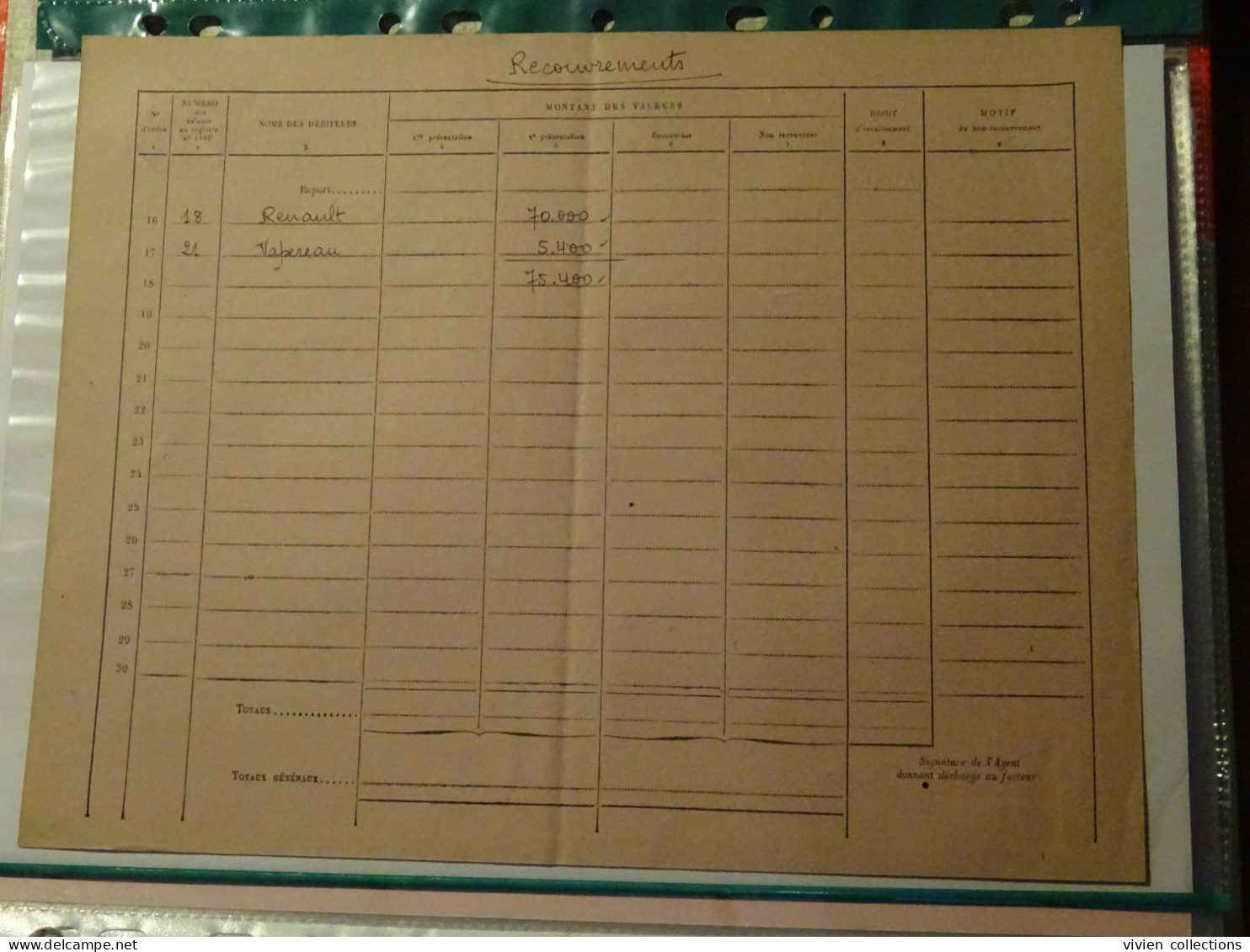 France Cours D'instruction Pratique Orléans 1954 Bordereau Déclaration Et Dépôt Contre Remboursement Elbeuf Et Montargis - Cours D'Instruction