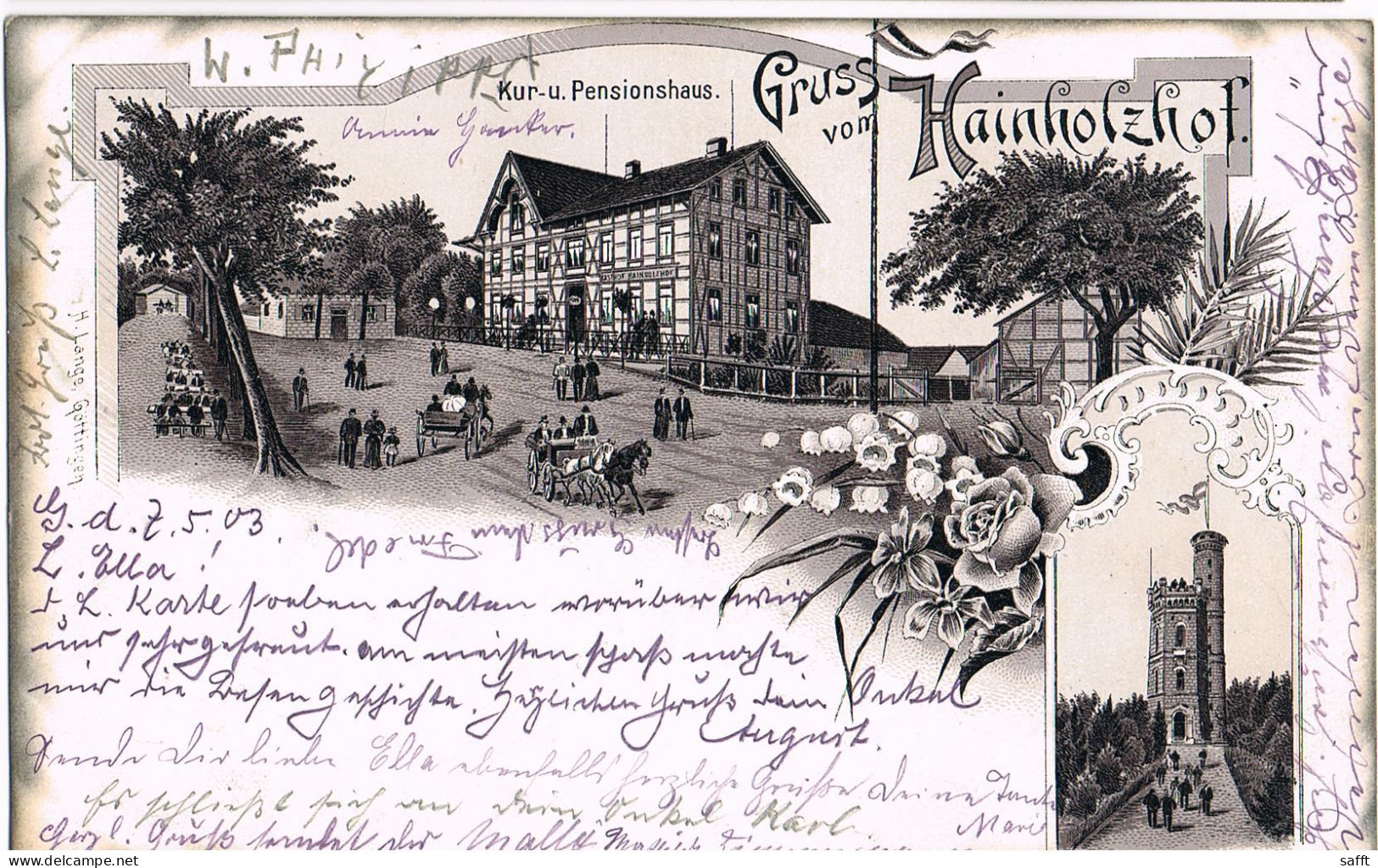 Litho Göttingen, Gruß Vom Hainholzhof 1903 - Goettingen