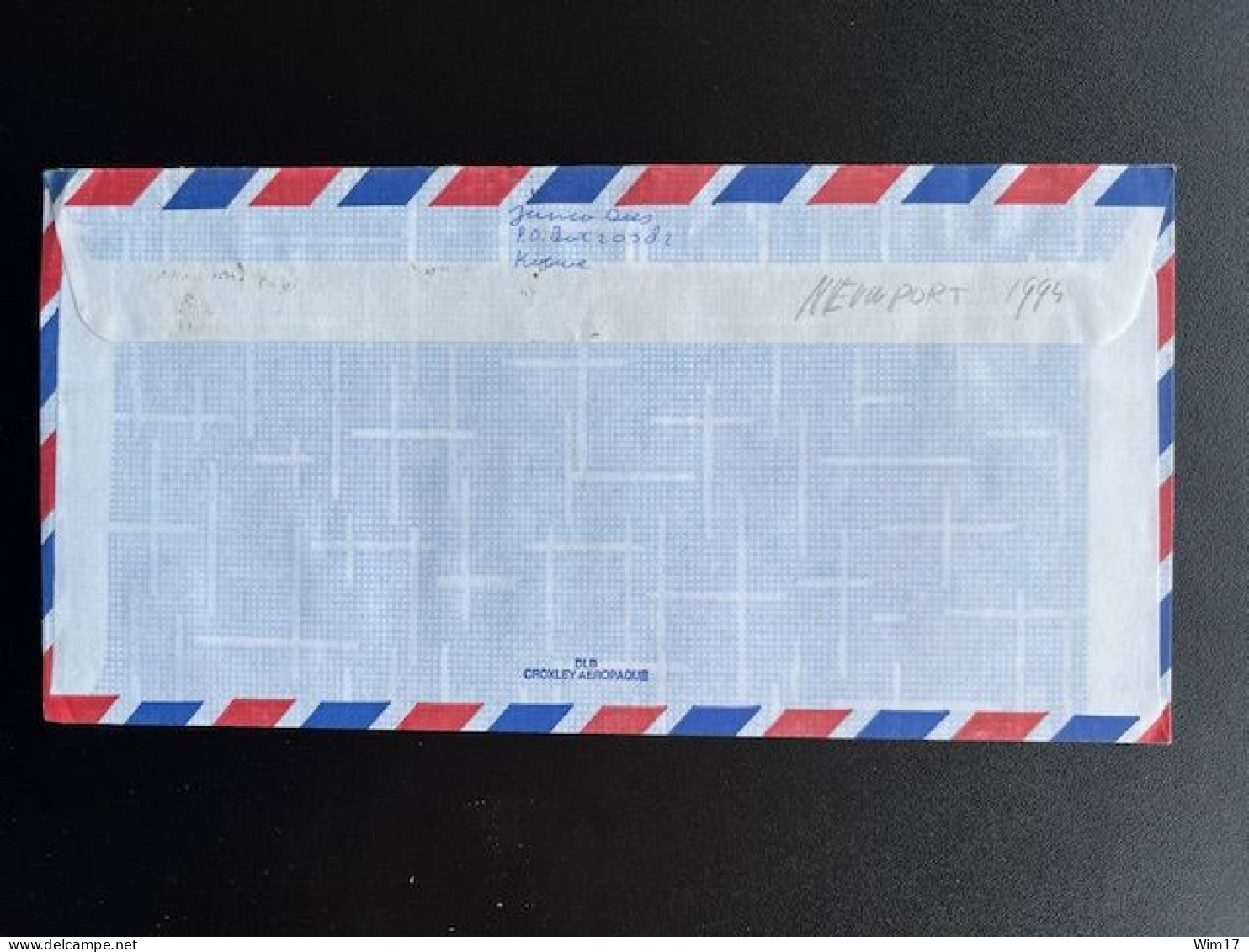 ZAMBIA 1994 AIR MAIL LETTER KITWE TO ZAAMSLAG NETHERLANDS 22-11-1994 - Zambie (1965-...)