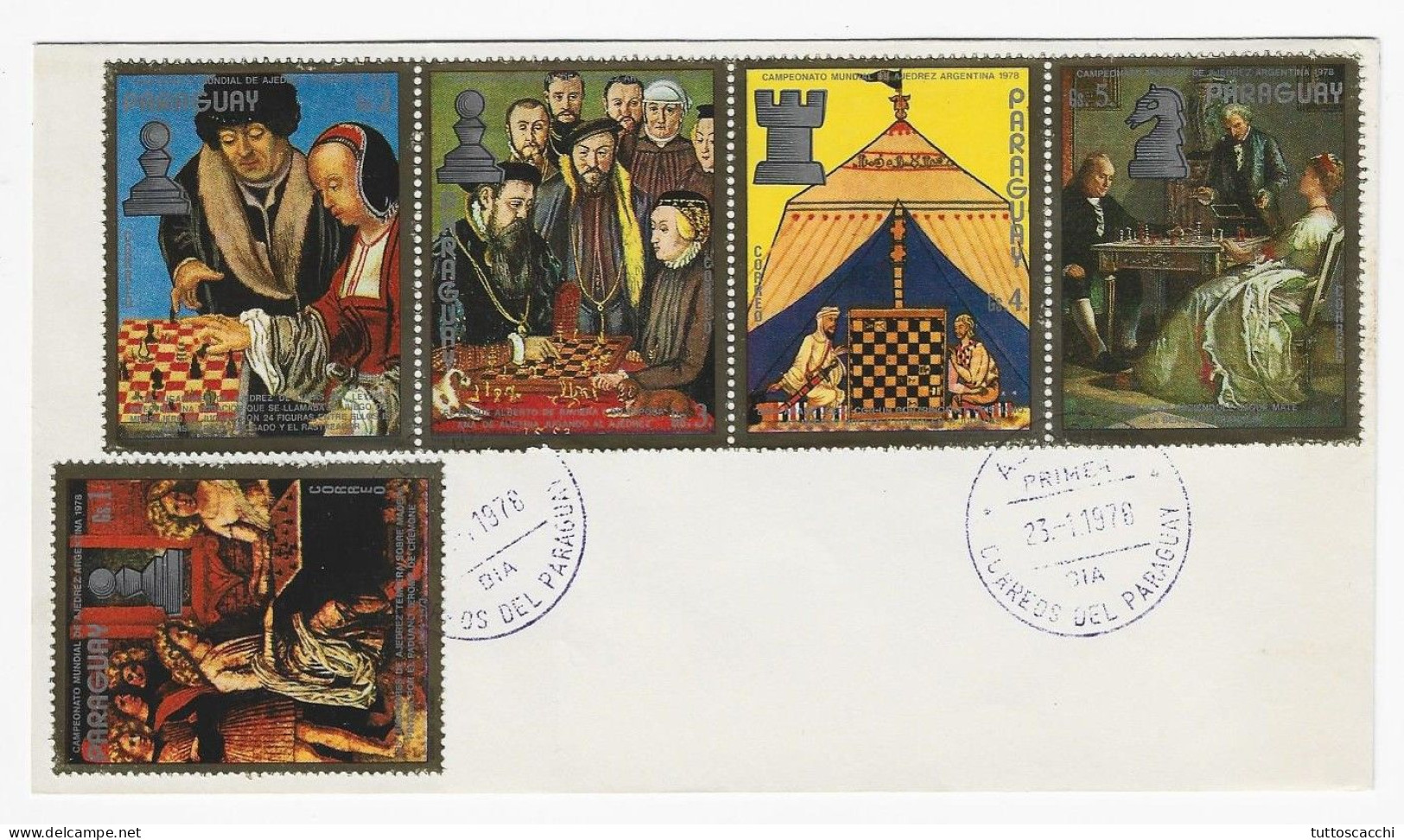 CHESS FDC Paraguay 1978 - Schaken