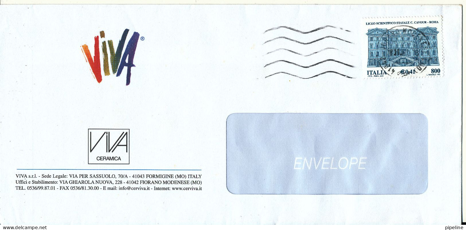 Italy Cover Torino 18-11-2001 ?? Single Franked - 2001-10: Marcophilie