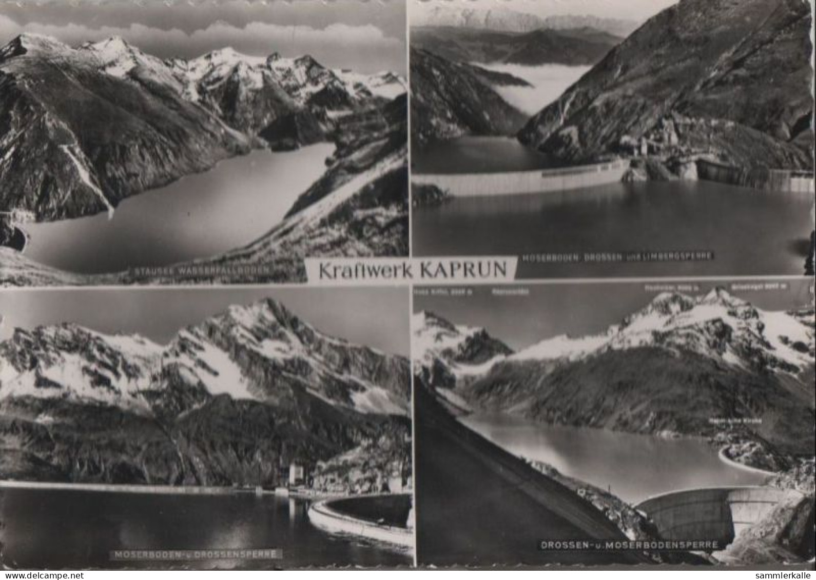 45996 - Österreich - Kaprun - Kraftwerk, U.a. Moserbodensperre - 1957 - Kaprun