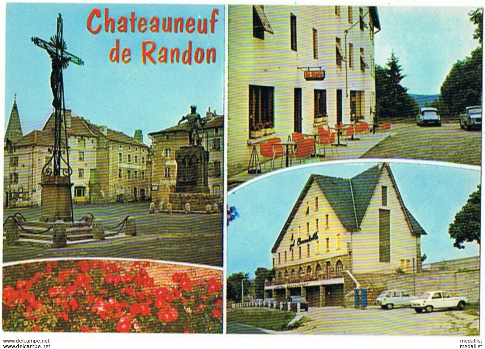 CPM..48..CHATEAUNEUF DE RANDON.. MULTIVUES - Chateauneuf De Randon