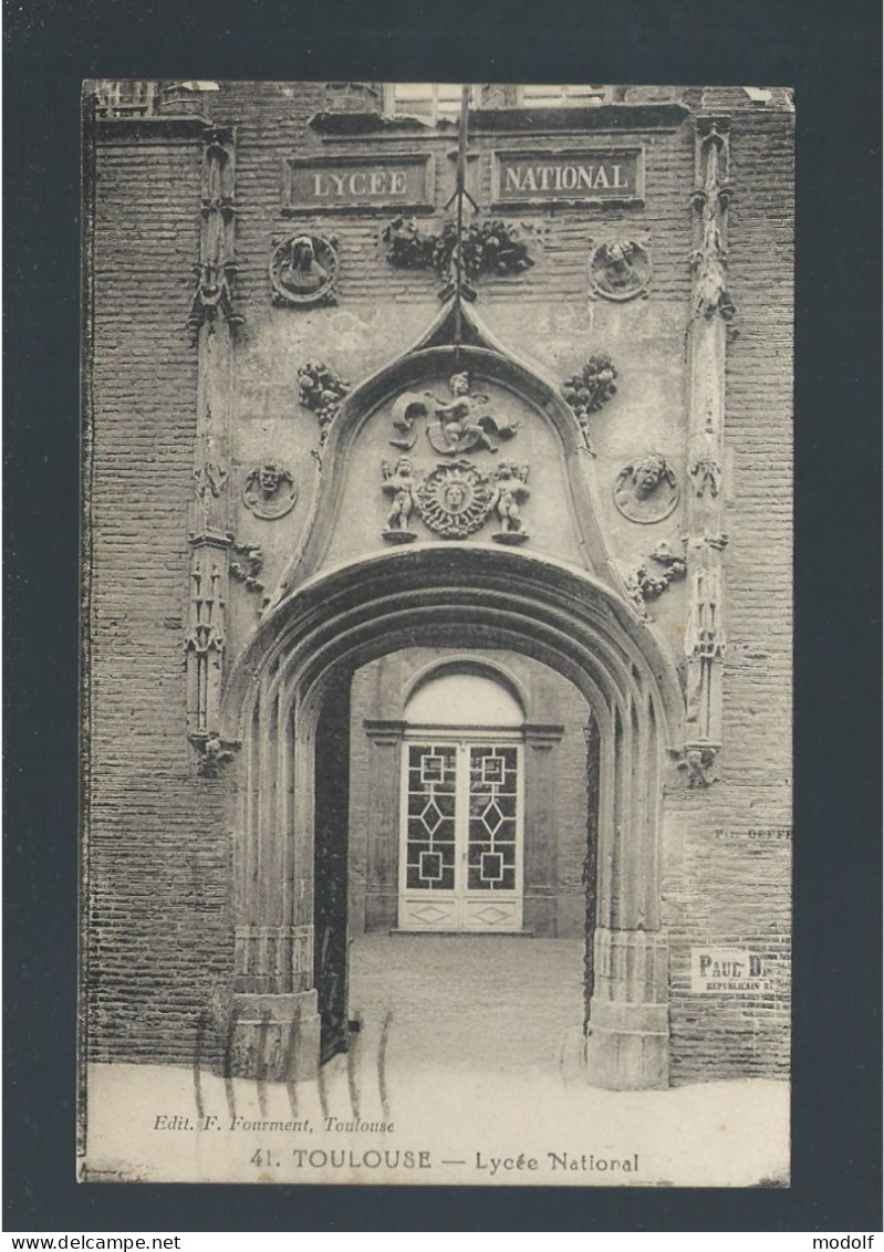 CPA - 31 - Toulouse - Lycée National - Circulée En 1925 - Saint Gaudens