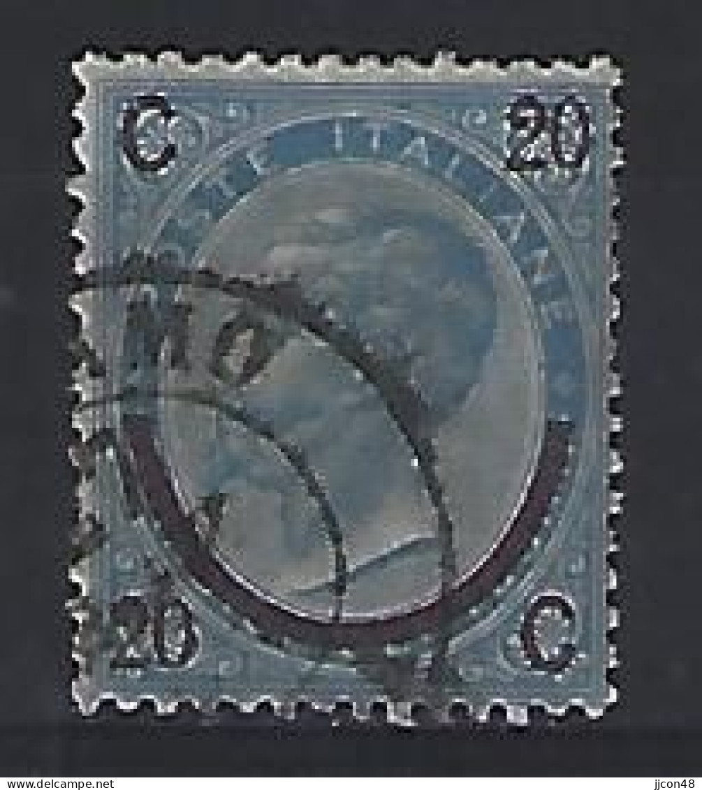 Italy 1865  Victor Emanuel III  20c (o) Mi.25 (type III) - Ongebruikt