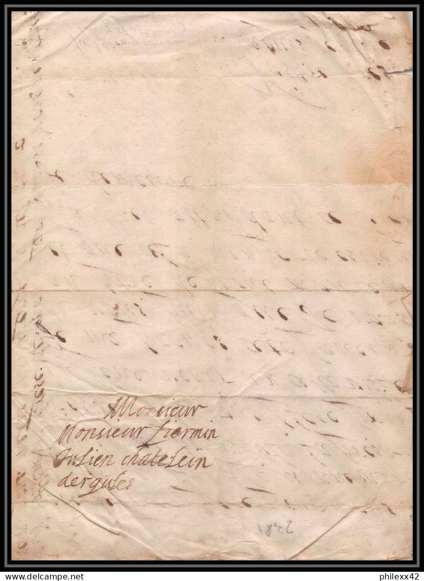 2381 Marque Postale 1699 17 ème Siècle Mr Fiermin Julien Lettre Cover France  - ....-1700: Précurseurs