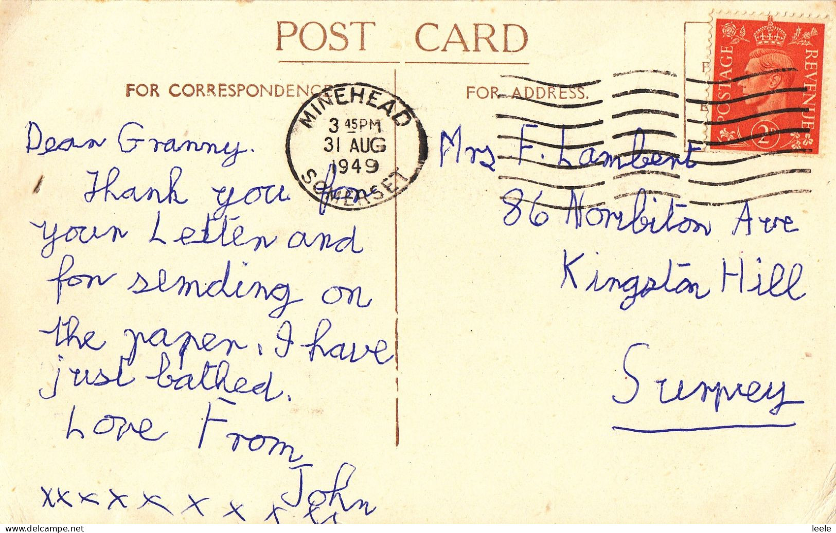 E69. Vintage Multiview Postcard. Minehead District. Somerset - Minehead