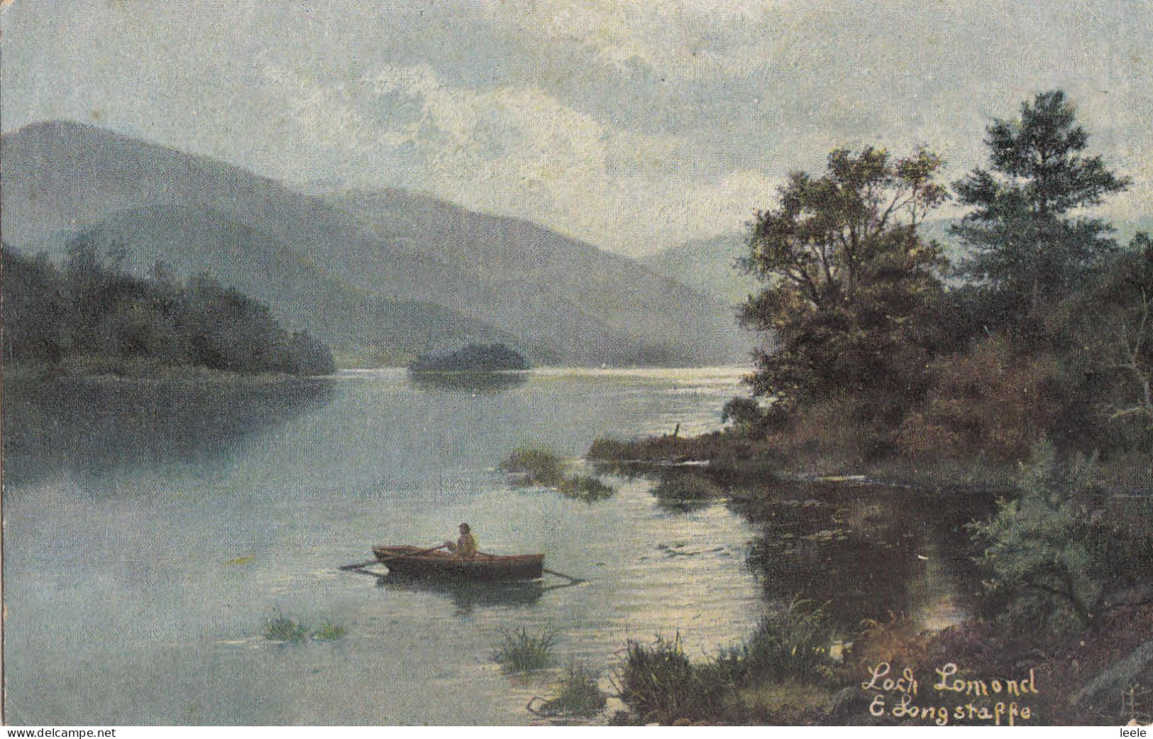 E14. Vintage Postcard. Loch Lomond By E. Longstaffe - Argyllshire