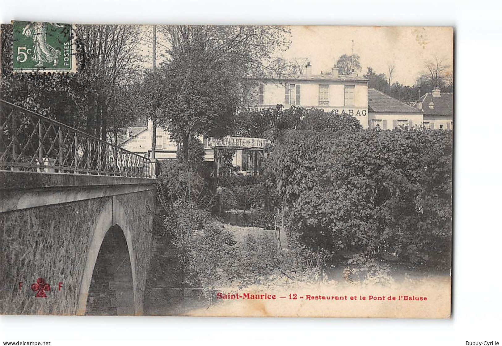 SAINT MAURICE - Restaurant Et Le Pont De L'Ecluse - Très Bon état - Saint Maurice