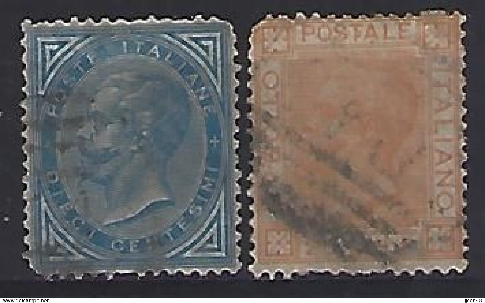 Italy 1877  Victor Emanuel III  (o) Mi.27-28 - Used
