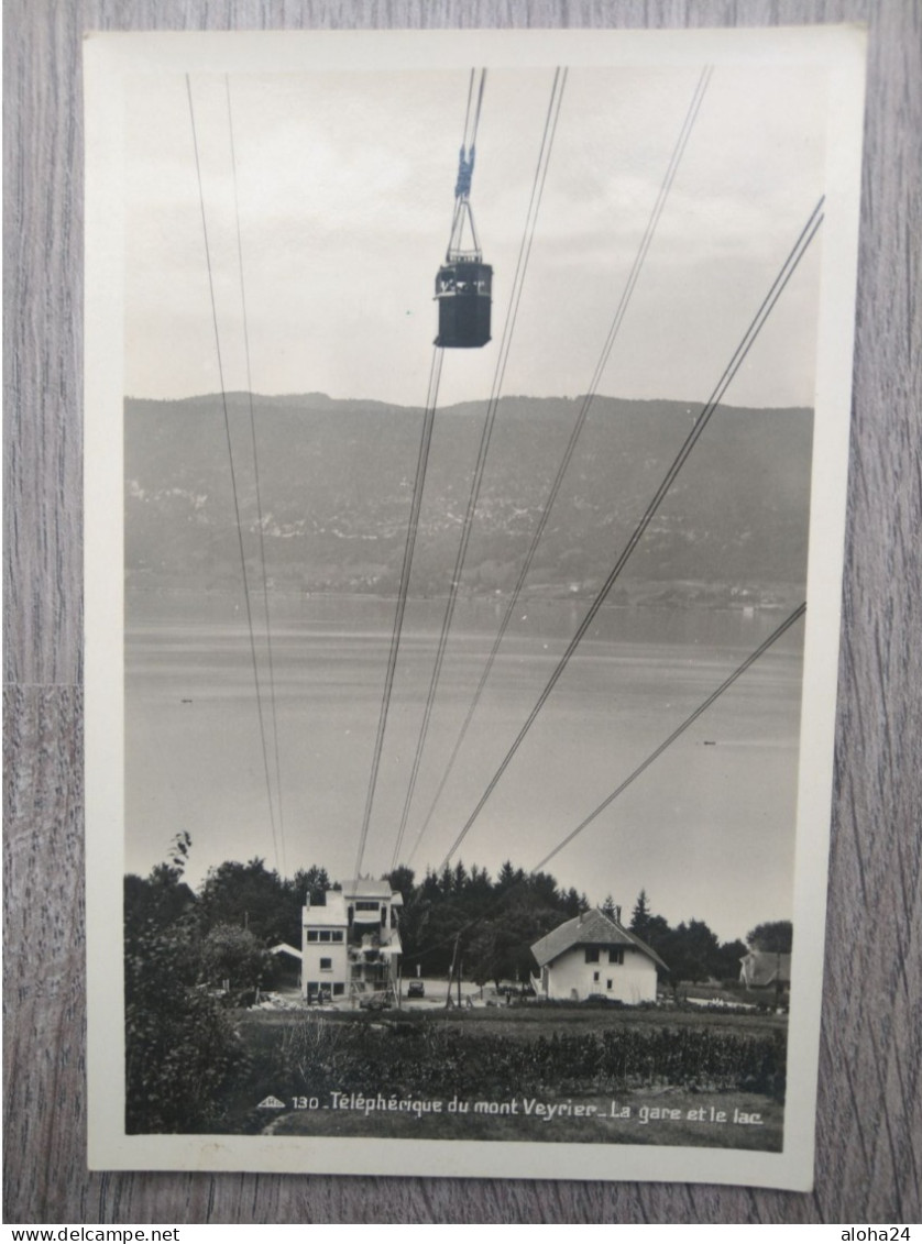 74 TELEFERIQUE DE MONT VEYRIER LA GARE ET LE LAC - 10900 - Veyrier