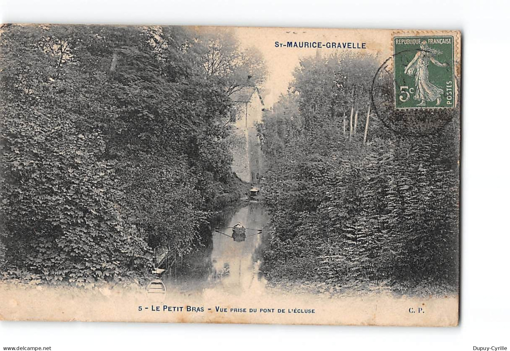 SAINT MAURICE GRAVELLE - Vue Prise Du Pont De L'Ecluse - Très Bon état - Saint Maurice