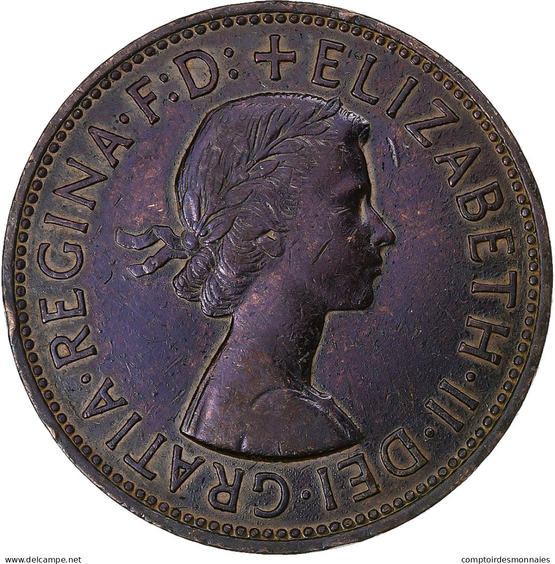 Grande-Bretagne, Elizabeth II, Penny, 1966, Bronze, TB, KM:897 - D. 1 Penny