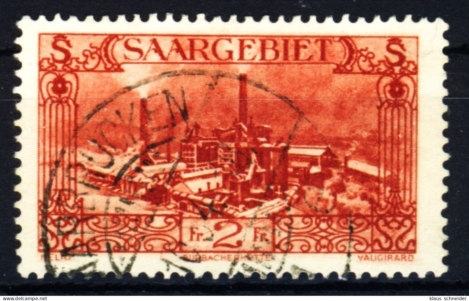 SAARGEBIET 1926 Nr 119 Gestempelt X3BEE76 - Oblitérés