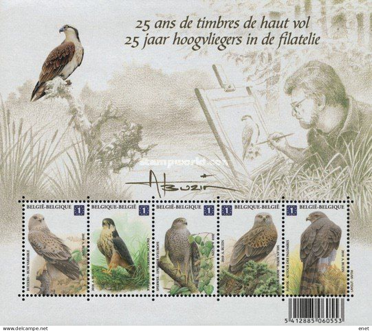 Belgie 2010 -  OBP 4030/34 - BL182 - Vogels - Buzin - Unused Stamps