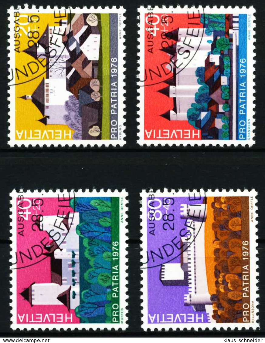 SCHWEIZ PRO PATRIA Nr 1075-1078 Gestempelt X54BA42 - Used Stamps