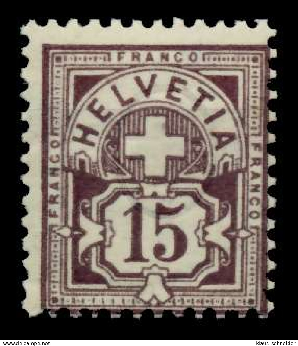 SCHWEIZ ZIFFERNMUSTER Nr 57Ya Ungebraucht X73A636 - Unused Stamps