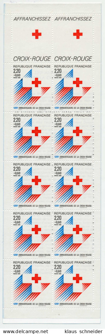 FRANKREICH MARKENHEFTCHEN Nr MH14 2692C Postfrisch MH S01A7AA - Croix Rouge