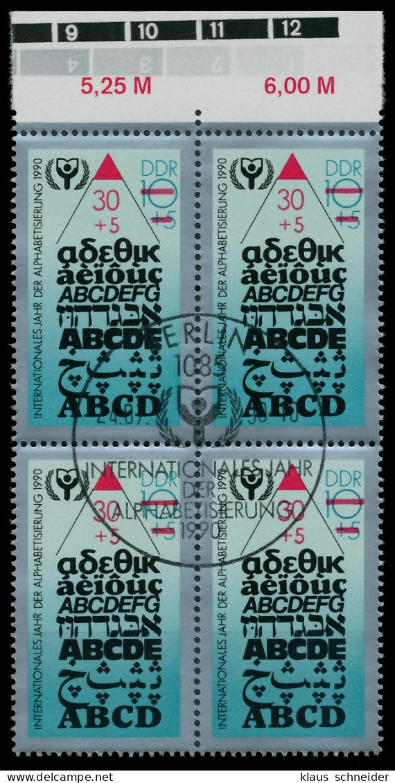 DDR 1990 Nr 3353I Und 3353 ESST Zentrisch Gestempelt VIERERBLO X050F52 - Used Stamps