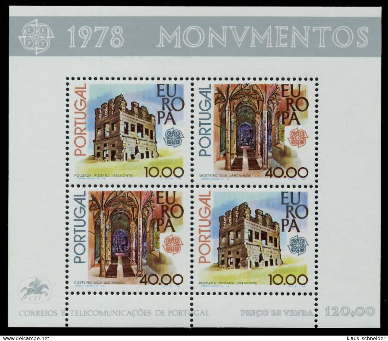 PORTUGAL Block 23 Postfrisch SAFA752 - Hojas Bloque