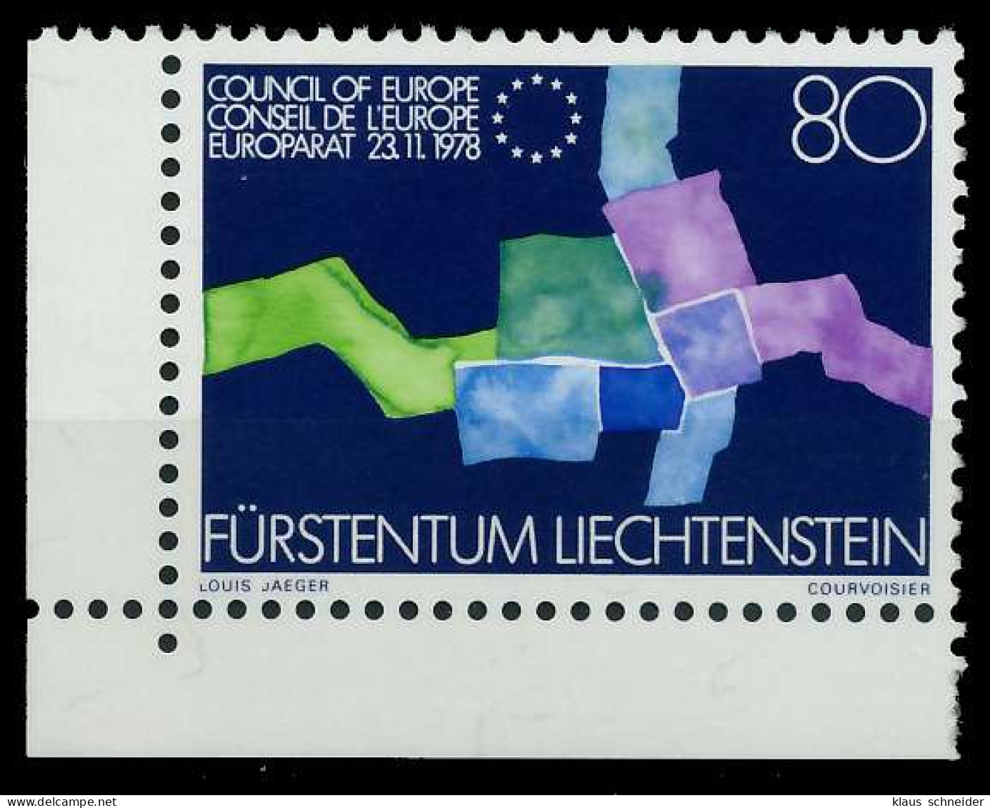 LIECHTENSTEIN 1979 Nr 729 Postfrisch ECKE-ULI X075AFE - Unused Stamps