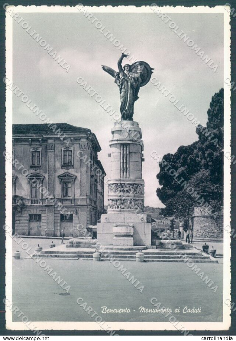 Benevento Monumento Ai Caduti RETRO ABRASO Foto FG Cartolina JK1781 - Benevento