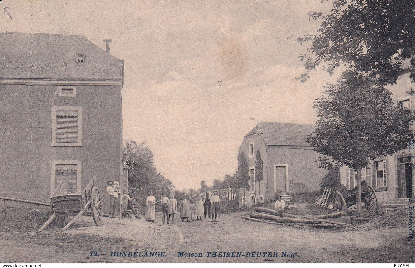BELGIQUE - TRES RARE - HONDELANGE - Maison Theisen-Reuter - 1912 - COIN ! - Messancy