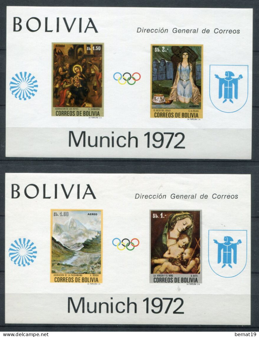 Bolivia 1972. Mi Blocks 34-35 ** MNH. - Bolivia